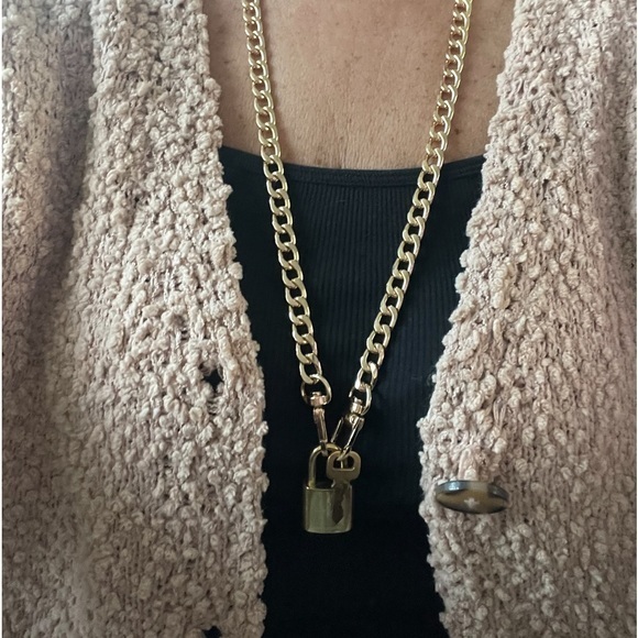 Authentic Louis Vuitton Lock & Key on Non-Branded Necklace - Picture 8 of 8